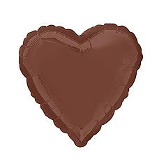 18" ANAGRAM-АН 062 СЕРЦЕ Пастель Шоколадне | Cocoa