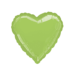 18" ANAGRAM-АН 050 СЕРЦЕ Металік Салатове | Lime Green | 07127