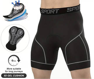 Велошорты SPORT с гелевым памперсом 2см (5D GEL) XL