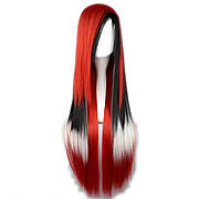 Довга перука RESTEQ 80 см - пряме синтетичне волосся для косплею, аніме, образу Айдахо, фотосесій і вечірок, стильна перука з