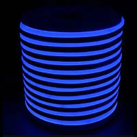 Неонова гнучка стрічка SMD 2835 10W 120 д.м. IP68 220В 8х16мм синій (ціна 1м)