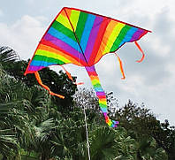 Воздушный змей Радуга с хвостом 107*56 см