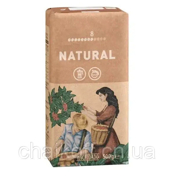 Кава мелена Hacendado Natural 500 г (Іспанія)