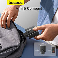 Мережевий зарядний пристрій Baseus Cube Pro Fast Charger 2C+U 65W EU Cluster Black, фото 9
