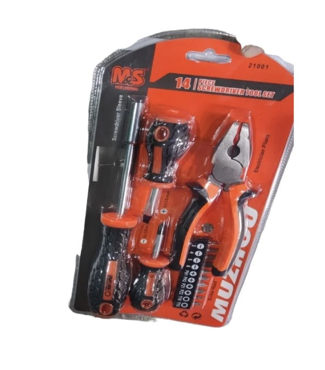 Набір викруток 14 в 1 Screwdriver + Vise and Other Sets AND447 Лучшая цена