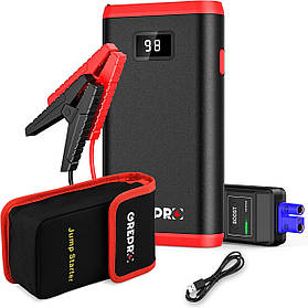 GREPRO Jump Starter Power Pack (до 6,5 л бензину, 4,0 л дизельного палива), пушвидкісна апаратура для