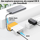 Міні-проектор YG300 Мультимедійний портативний домашній проектор Домашній міні-кінотеатр, фото 7