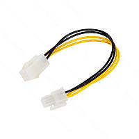 Кабель подовжувач для живлення для процесора 4pin - > 4pin, 15см