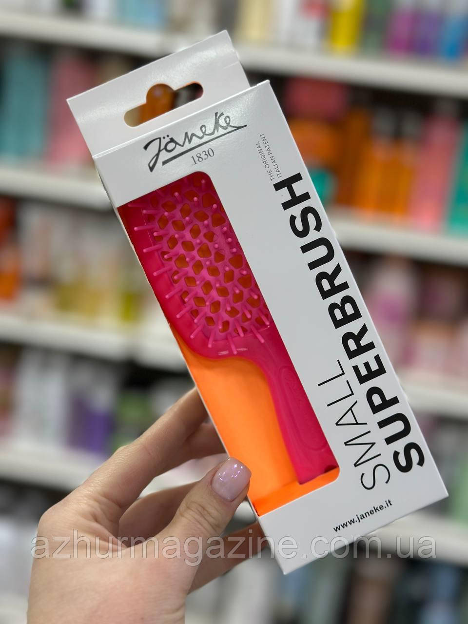 Щітка для волосся Superbrush Small Janeke рожевий неон