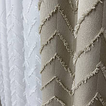 Штора льон букле Паркет Беж