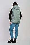 Жіночий короткий жилет м'ятного кольору Li-11, фото 3