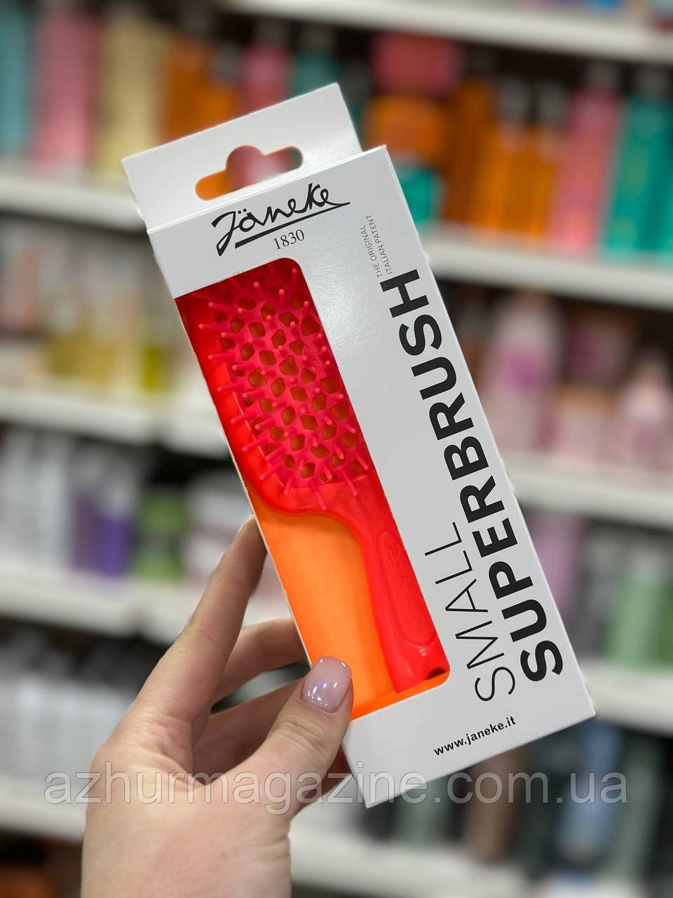 Щітка для волосся Superbrush Small Janeke рожевий кислотний