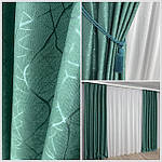 Готові штори Льон-блекаут