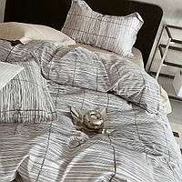 Постільна білизна Двоспальний комплект з простирадлом на гумці 160*200+20см, постільна білизна з фланелі розмір двоспальний