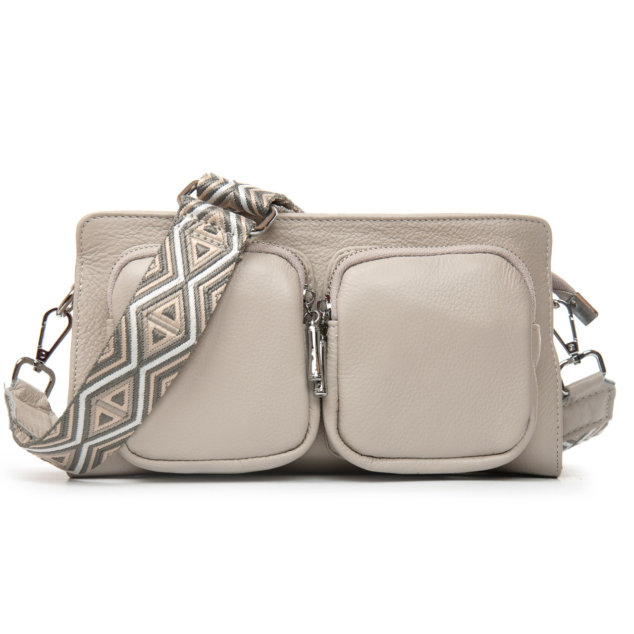 Сумка крос-боді жіноча шкіряна клатч ALEX RAI 2051-9 l.beige, фото 1