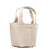 Сумка шопер жіноча шкіряна з двома короткими ручками ALEX RAI 2057-9 l.beige, фото 2