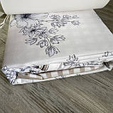 Полуторна (півтораспальна)150х220 підодіяльник, фланелева постільна білизна, простирадло з резинкою по колу, фото 2