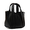 Сумка шопер жіноча шкіряна з двома ручками ALEX RAI 97718-9 black, фото 3