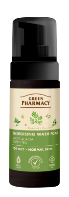 Пінка для вмивання Green Pharmacy енергетична для жирної і нормальної шкіри 150 мл
