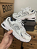 Жіночі чоловічі кросівки New Balance 530 White Silver abzorb Нью Баланс сріблясто білі, фото 5