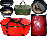 Складне Відро LionFish.sub Сумка для риболовлі, Охоти, Походів - Овальне, 32л ЖОВТОГО КОЛЬОРУ, фото 8