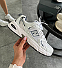 Жіночі чоловічі кросівки New Balance 530 White Silver abzorb Нью Баланс сріблясто білі, фото 4