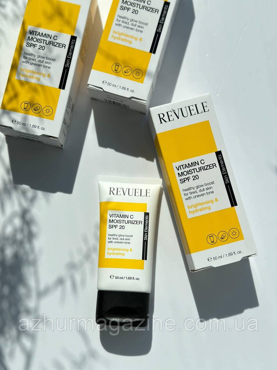 Крем для обличчя зволожуючий з вітаміном С SPF 20 Revuele 50мл