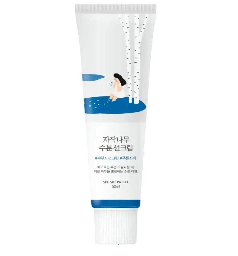 ROUND LAB Birch Juice Moisturizing Sunscreen 50 ml - Сонцезахисний крем з березовим соком