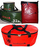 Сумка LionFish.sub Герметичне Складне Відро Рибакам, Мисливцям при перевезенні, зберіганні риби, 32л.ПВХ/ЧЕРВОНЕ, фото 4