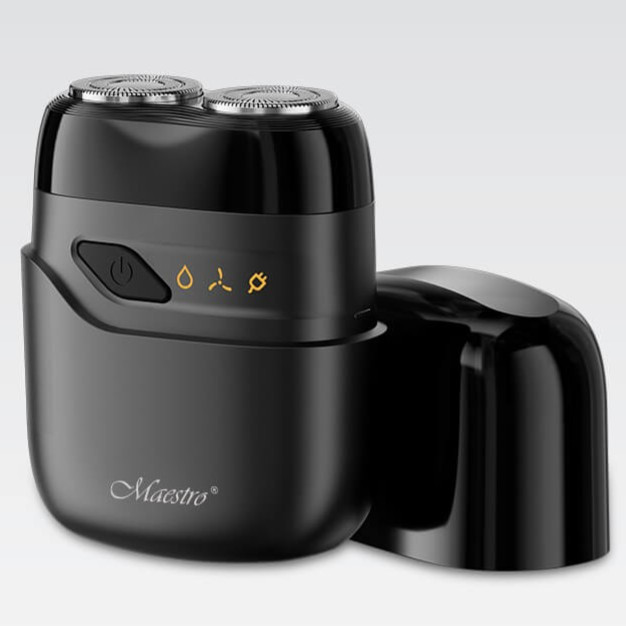 Карманна електробритва Maestro MR-671 з подвійними лезами, водозахистом і USB зарядкою, фото 1