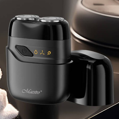 Міні електробритва з вологостійким корпусом і плаваючими лезами (Maestro MR-671), фото 1