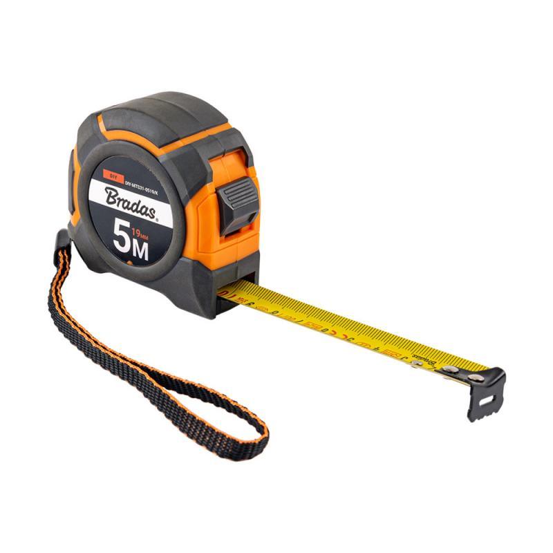 Рулетка на котушці, кінець з нержавіючої сталі, SNAP soft, 5м/25мм, DIY-MTS31-0525/K, фото 1