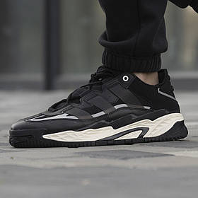Кросівки Adidas Niteball Black White / Адидас Найтболл Чорні з Білим