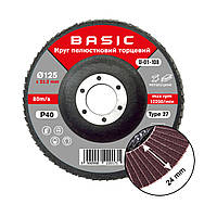Круг пелюстковий торцевий КЛТ 125 мм P40 BASIC