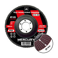 Круг пелюстковий торцевий КЛТ 125 мм P60 Mercury