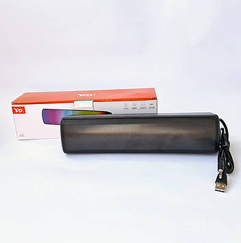 Комп'ютерна колонка USB з RGB підсвічуванням A8-A-1 чорна