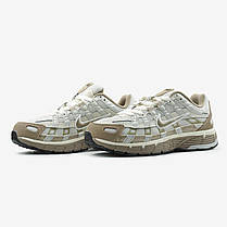 Кросівки Nike P-6000 White Beige Взуття Найк П-6000 білі сітка текстиль демісезонні унісекс, фото 5