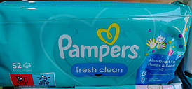 Дитячі вологі серветки Памперс фреш клін Pampers Fresh Clean 52 шт