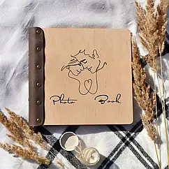 Крафтбук "ПАРА" 23x23 зі світлою обкладинкою та бежевими сторінками