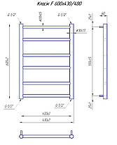 Рушникосушарка  водяна MARIO Класік F 600х430/400, фото 5