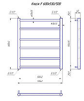 Водяна рушникосушарка MARIO Класік F 600х530/500, фото 5