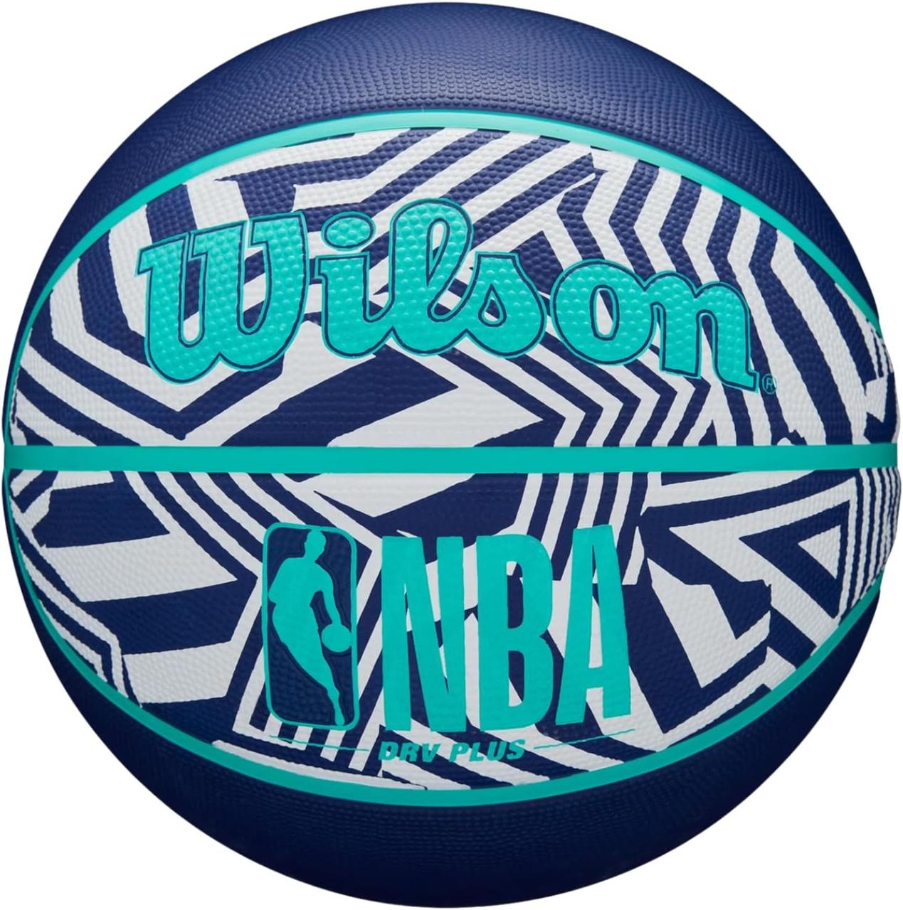 М'яч баскетбольний Wilson NBA DRV Plus Dazzle Camo Ball розмір 6, 7 гумовий для гри на вулиці (WZ3016102XB7))