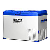 Холодильник 40л 12/24/110/220V 60W Компресорний Brevia 22425