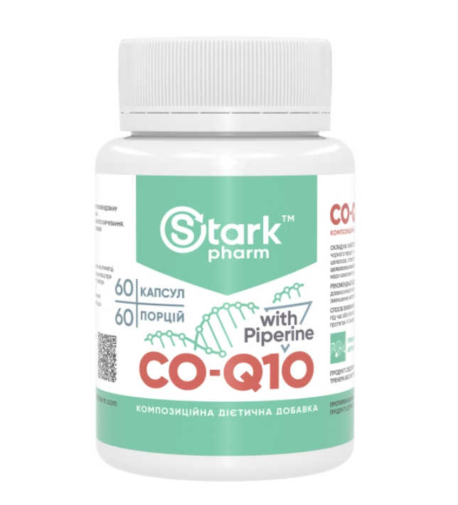 CO-Q10 Coenzyme 100 мг with Piperine Stark Pharm 60 капсул