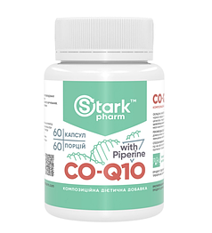 CO-Q10 Coenzyme 100 мг with Piperine Stark Pharm 60 капсул