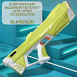 Водяний електричний автомат на акумуляторі Water Superior Superior бластер з автоматичним насосом Жовтий, фото 5