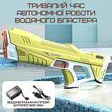 Водяний Бластер Автомат на Акумуляторі Електричний Водяний Пістолет з Автоматичним Насосом Superior Жовтий, фото 4
