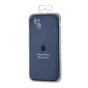 Чохол Silicone Case Square Protected Camera iPhone 14 Plus Midnight Blue, фото 2