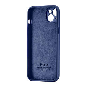 Чохол Silicone Case Square Protected Camera iPhone 14 Plus Midnight Blue, фото 3
