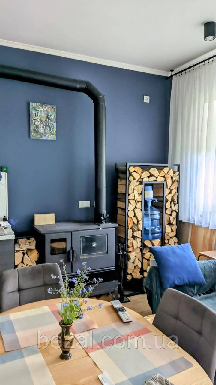 Дровниця з металу в стилі Лофт 800х300х1600 ДК11, фото 1